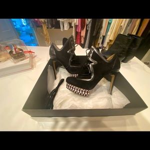 Nicholas Kirkwood stiletto lace up ankle boot